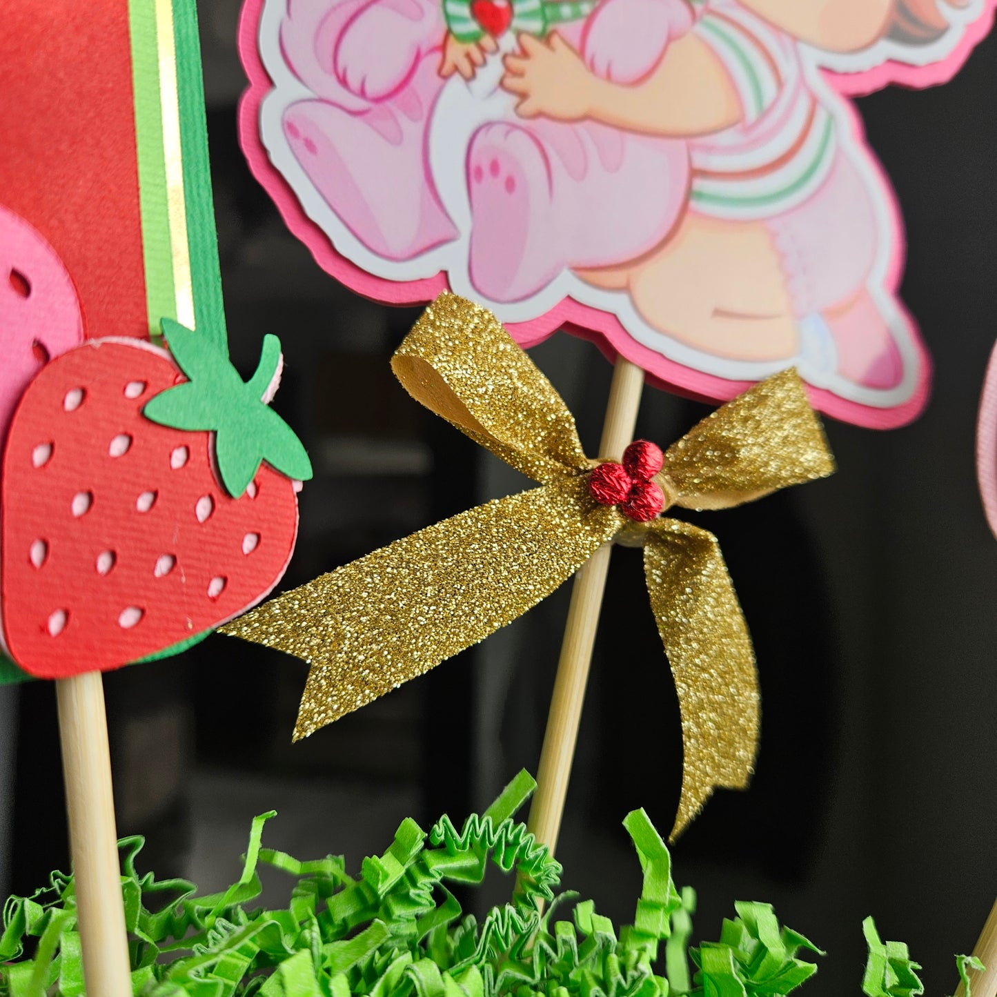 Baby Strawberry Shortcake Centerpiece - Girl Birthday Decoration