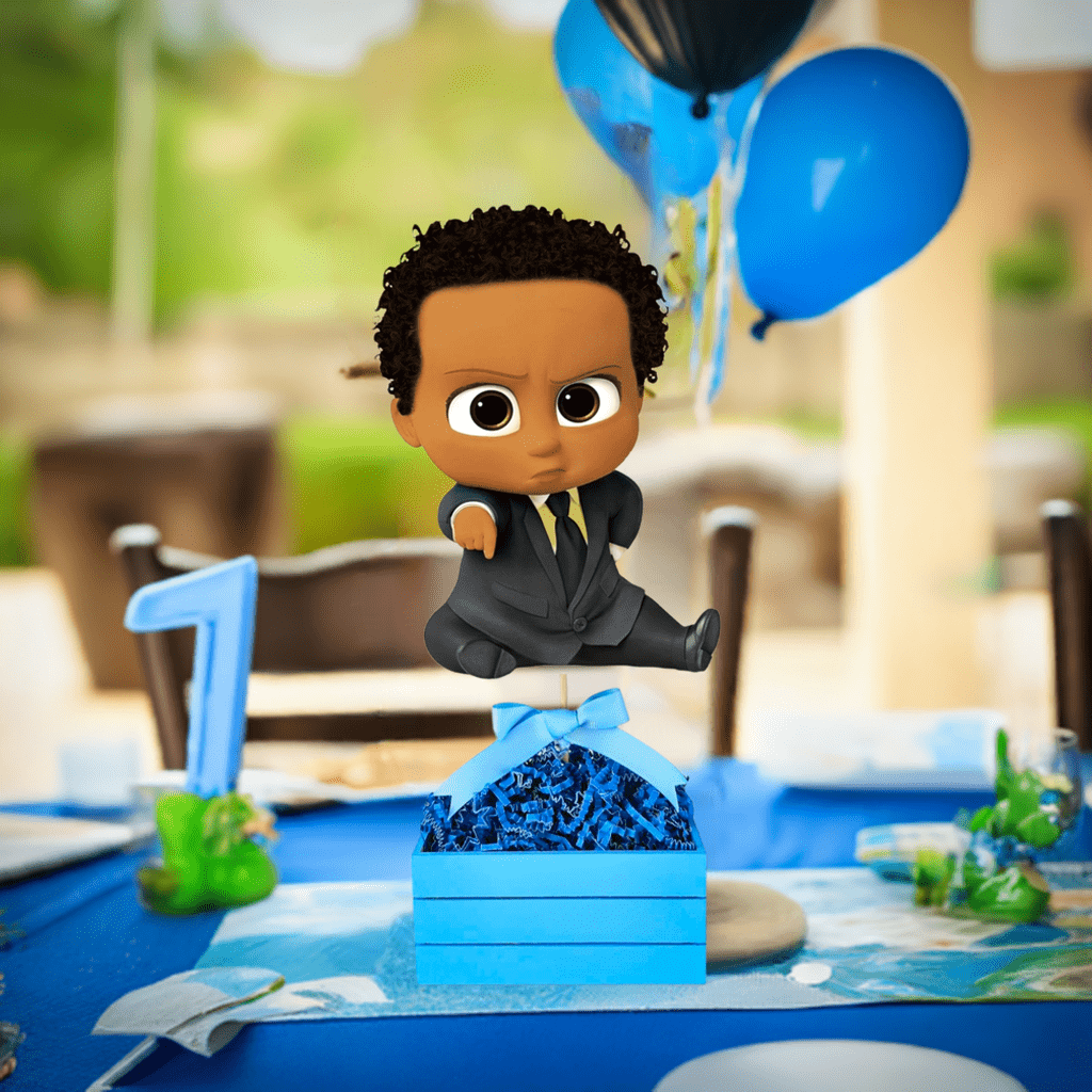African american boss baby sit