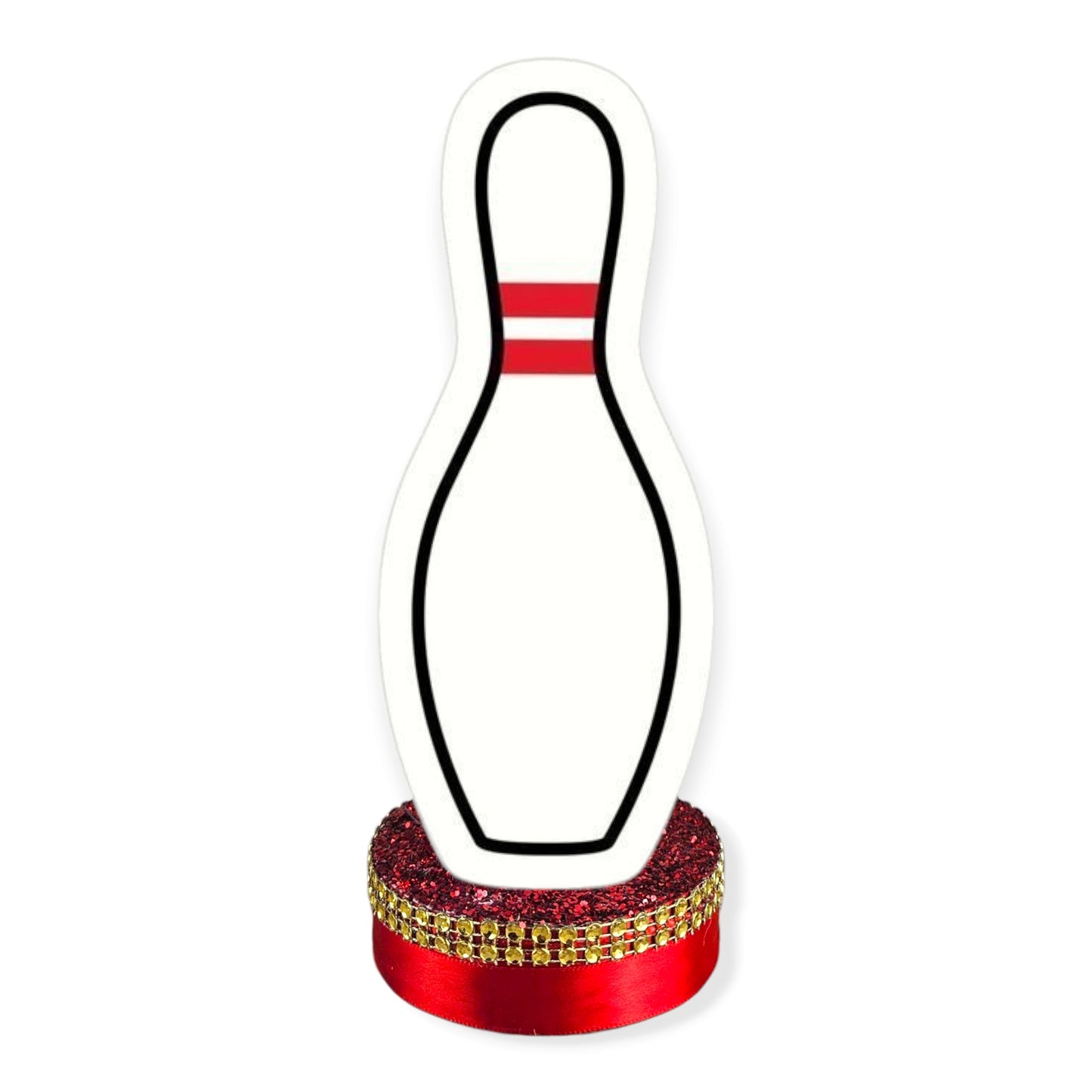 Bowling centerpiece for birthday or sports-themed party decor