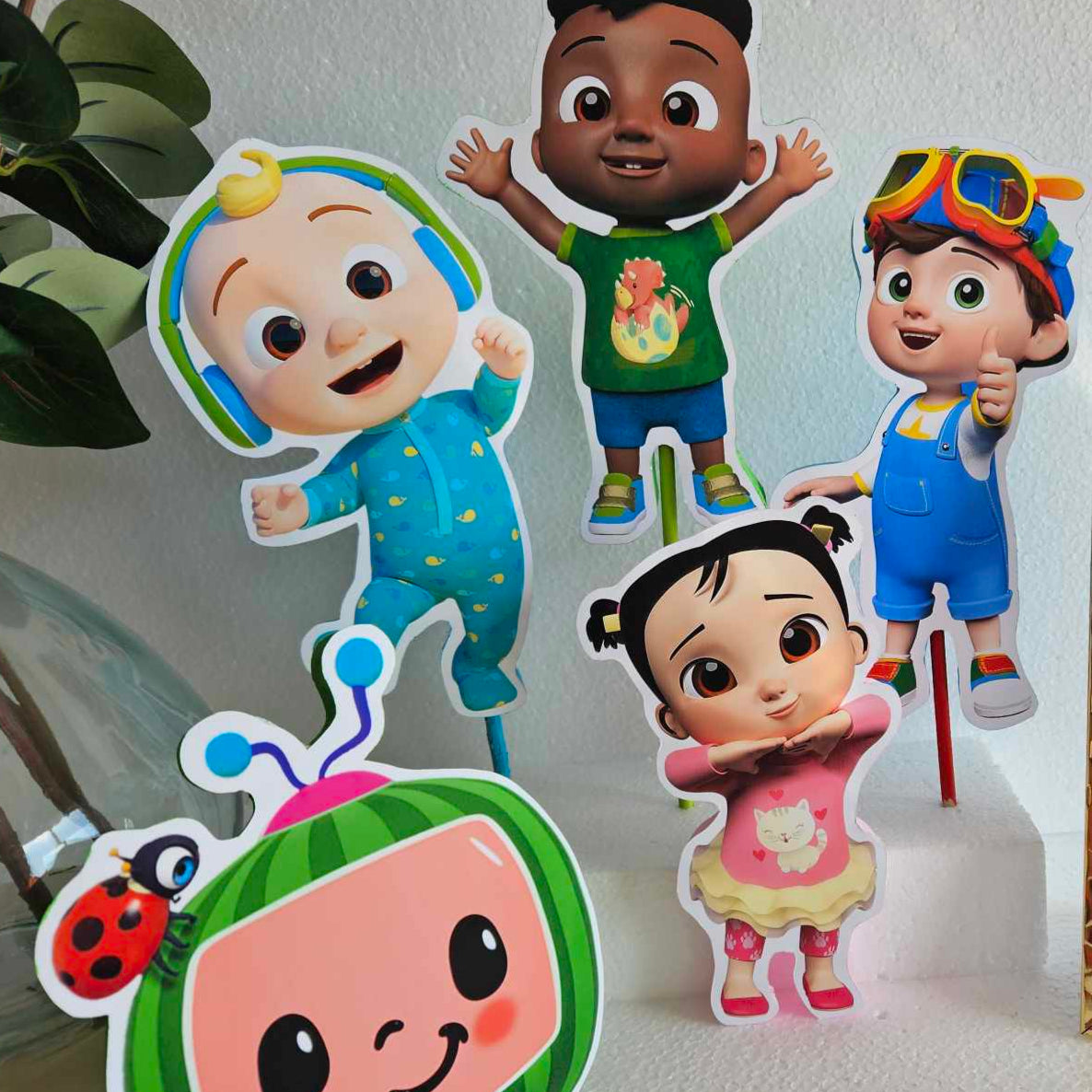 Personalized Cocomelon JJ cutout for baby shower or birthday