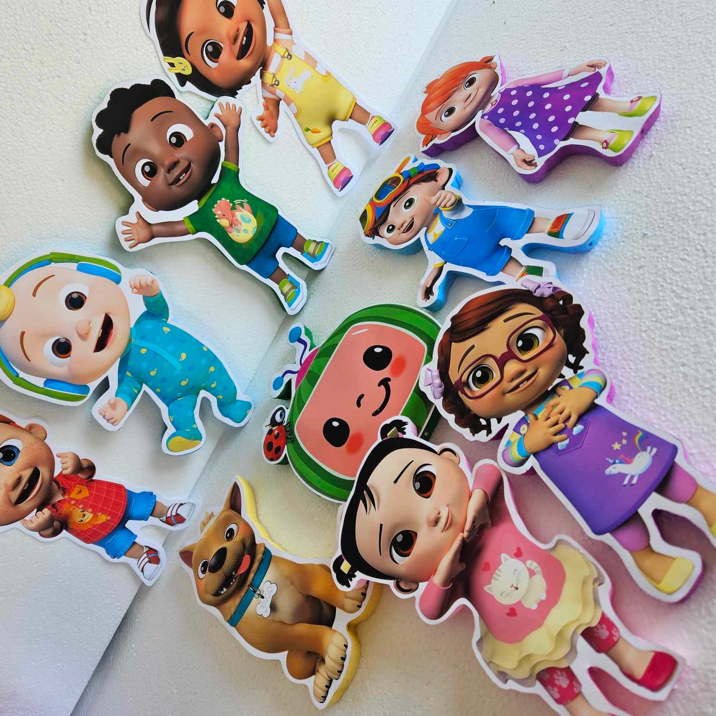Cocomelon centerpiece for toddler birthday party table decoration