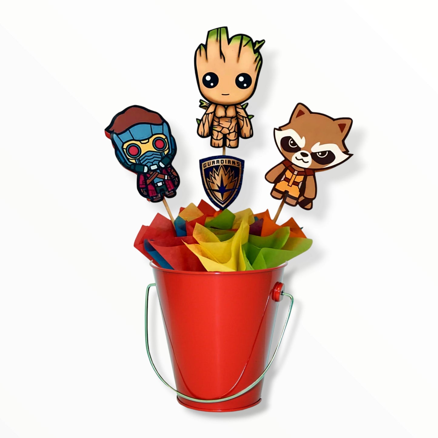 Guardians of the Galaxy centerpiece 14 inches, superhero birthday party decoration