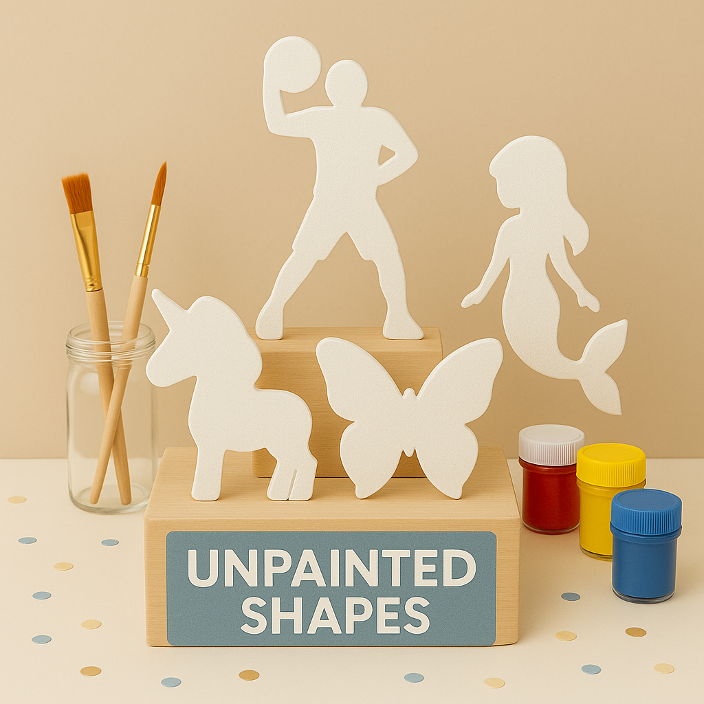 Unpainted Shapes Silhouettes