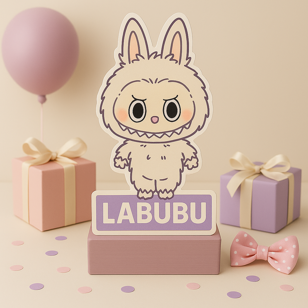 labubu birthday decorations and party supplies collection