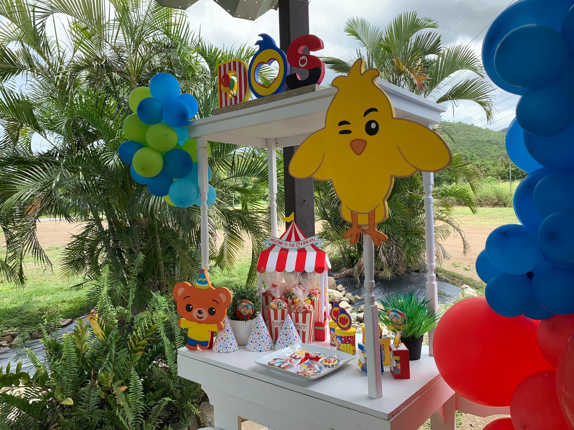 Handmade Wichi Wi birthday foam cutout, perfect for toddler party decor. Adds a fun and colorful touch to your child’s special day.