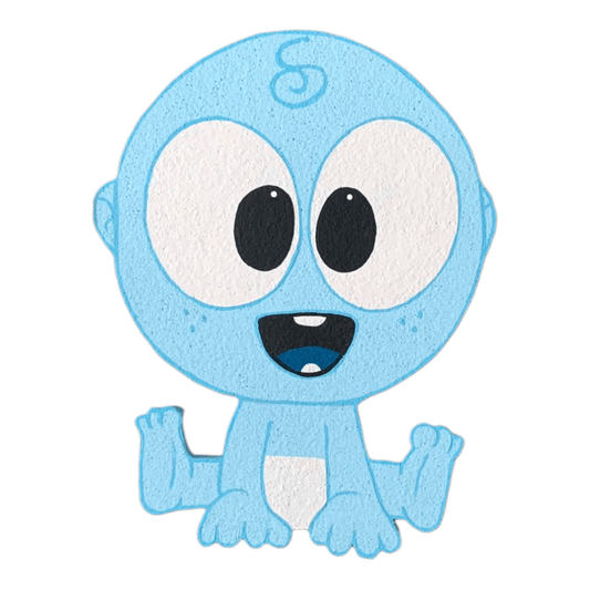 Baby Blue character cutout from BabyFirst TV, 24 inches, birthday party decor