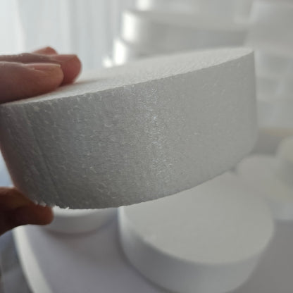 Foam Cake Dummy - Round Styrofoam Base for Cakes & Crafts Set of 4
