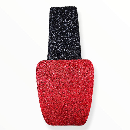 Red nail polish centerpiece for makeup birthday party
