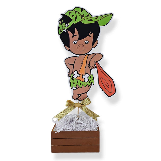 African American Bam Bam Flintstones Foam Cutout Centerpiece