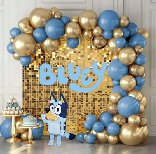 Bluey character cutout and logo decoration