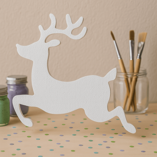 Unpainted Deer Foam Cutout – 2FT DIY Christmas Party and Woodland Decor