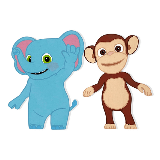 Ello Cocomelon centerpiece or party table cutout, full-color printed decoration for kids birthday party