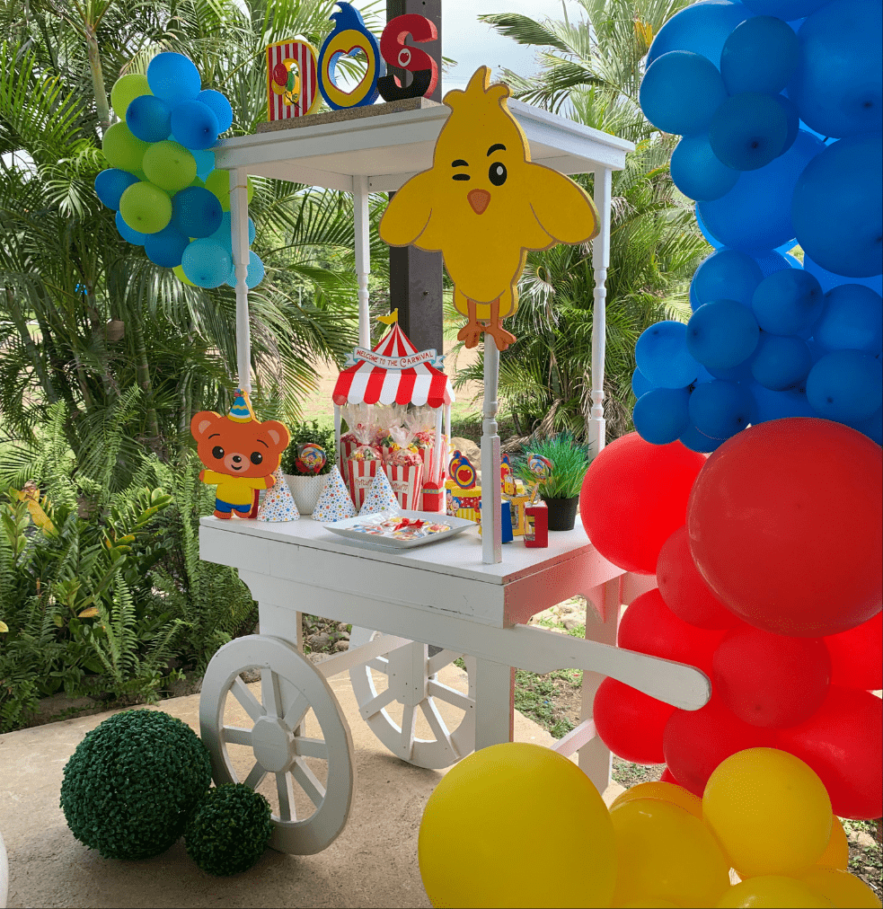 Add a playful vibe to your toddler’s birthday with this handmade Wichi Wi foam cutout. Bright colors and fun design for any party theme.