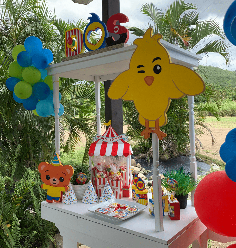 Colorful and durable Wichi Wi foam cutout, perfect for toddlers’ birthday parties. Handmade with care for a unique party decoration.