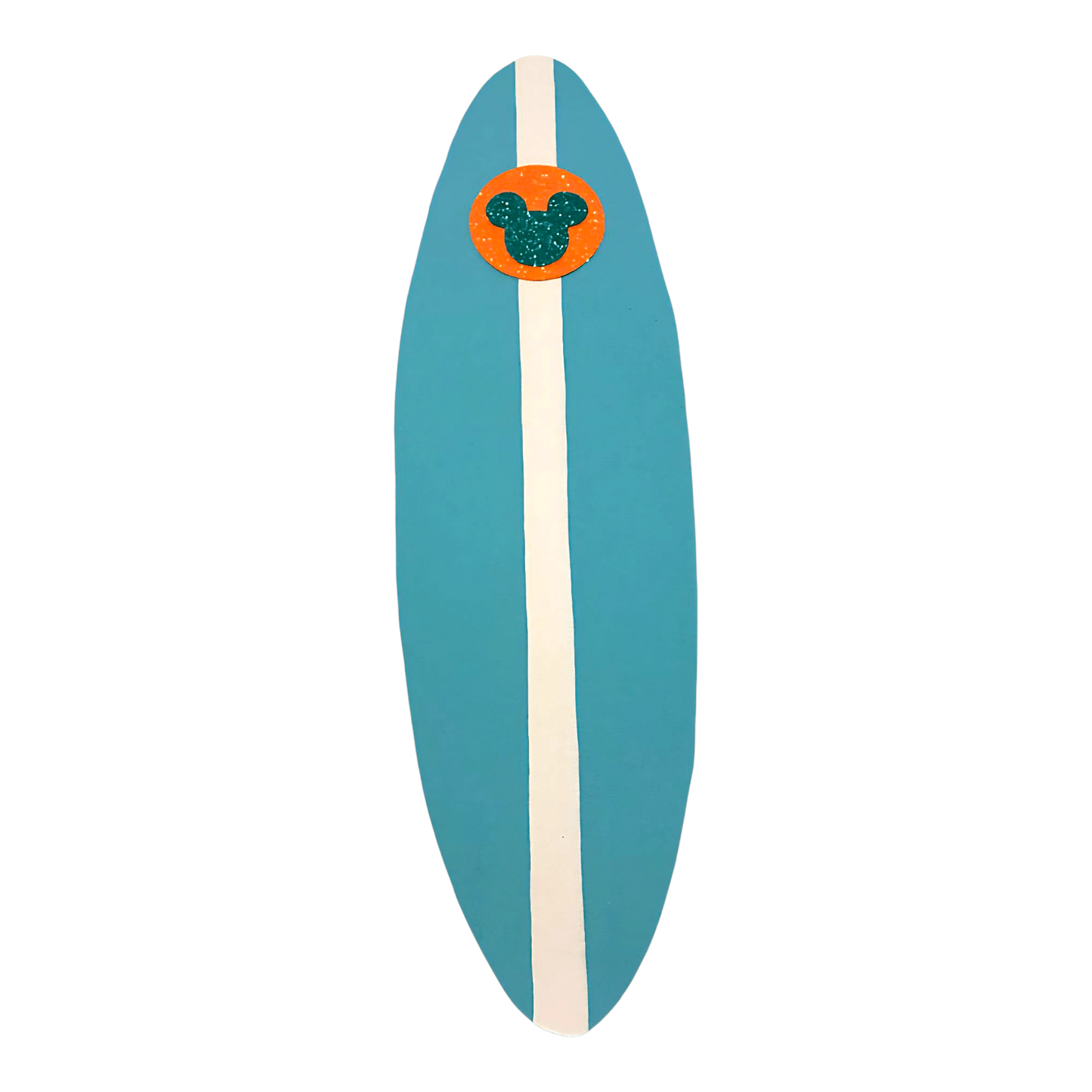  Handmade Mickey Mouse surf board painted foam cutout for kids birthday party decoration