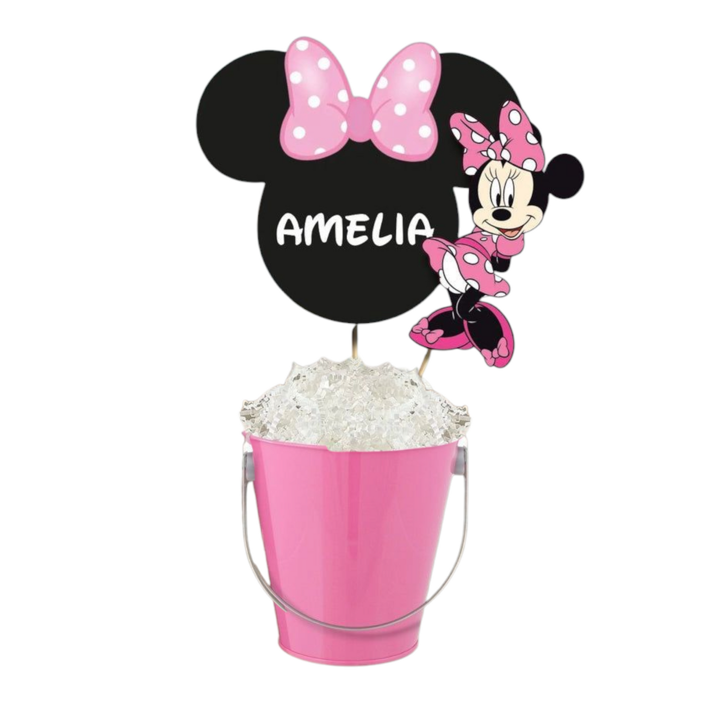 🎀 Minnie Mouse Birthday Centerpiece – Custom Party Decoration 🎀