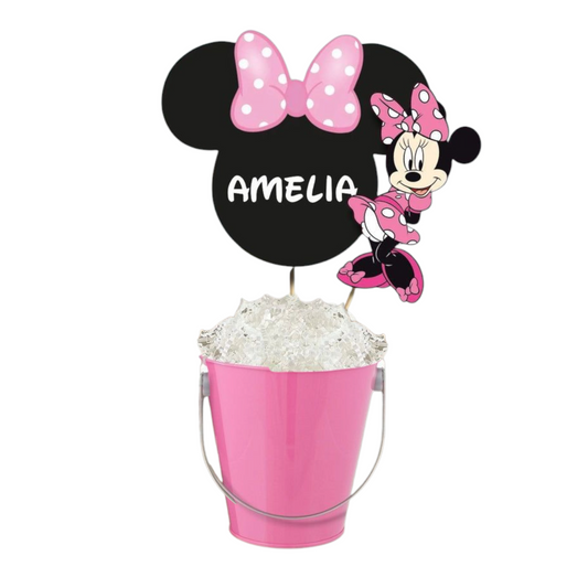🎀 Minnie Mouse Birthday Centerpiece – Custom Party Decoration 🎀