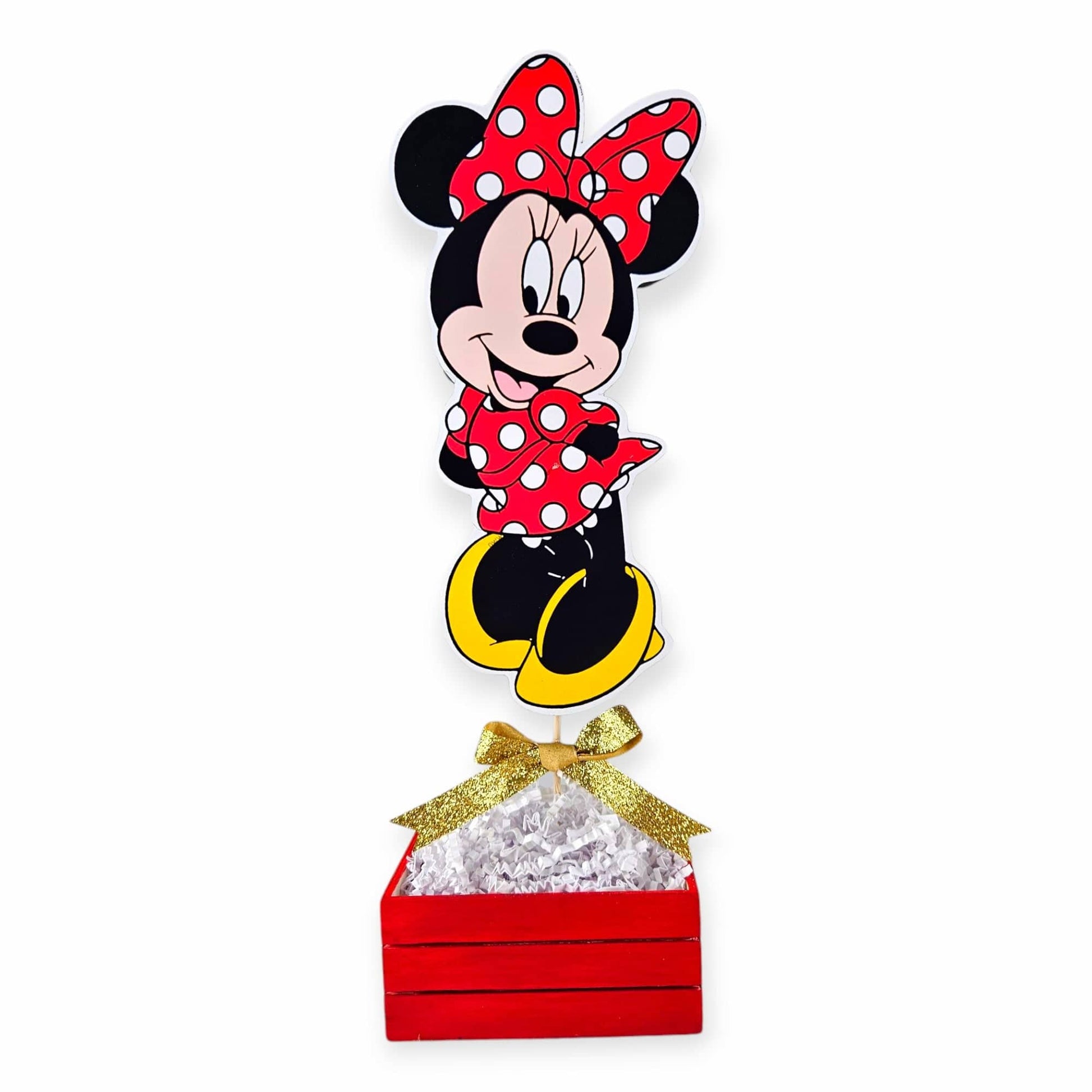 Minnie Mouse centerpiece for girls’ birthdays, baby showers, or themed parties

