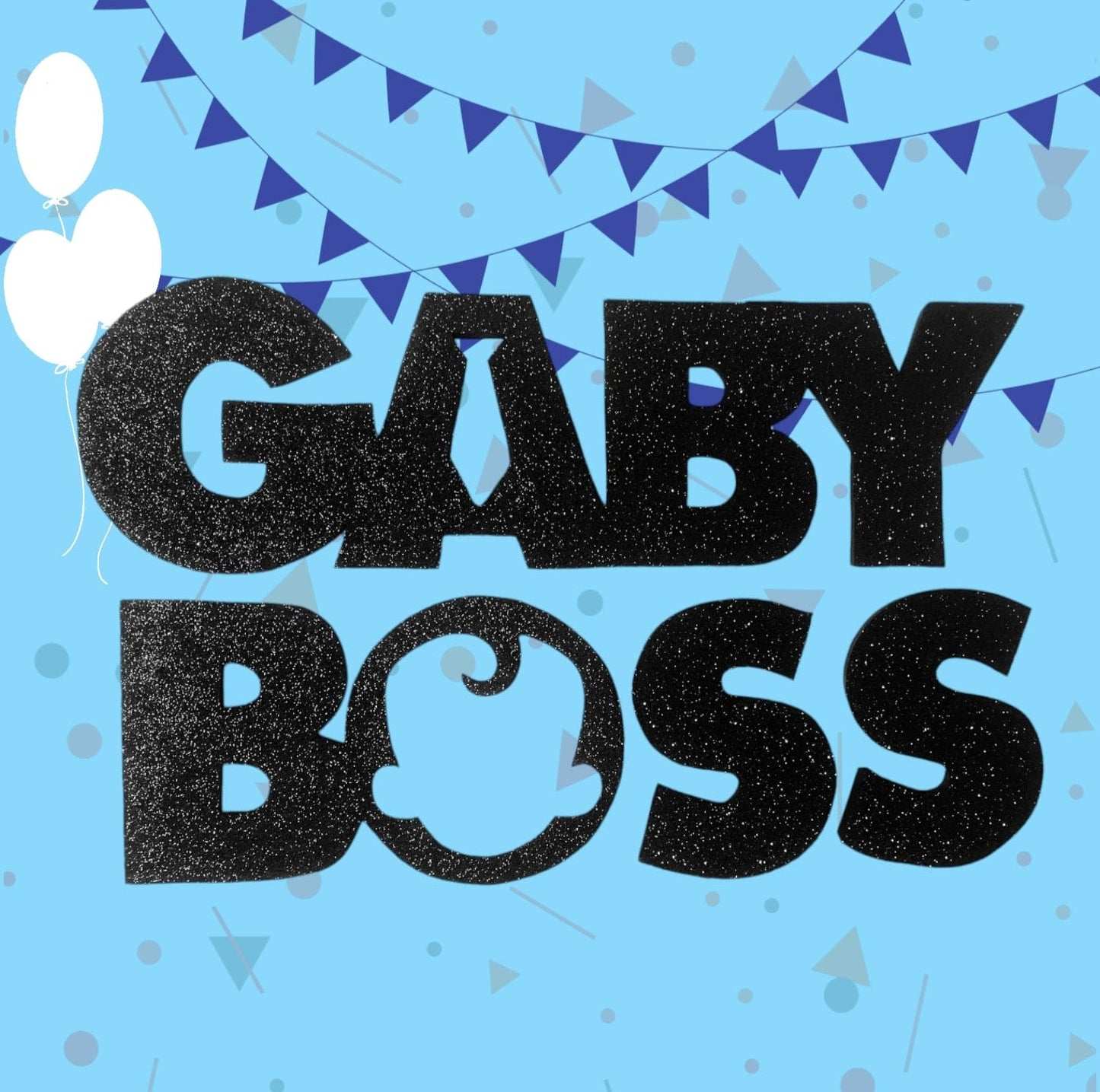 Custom Boss Baby Themed Name Letters 3 ft wide on foam