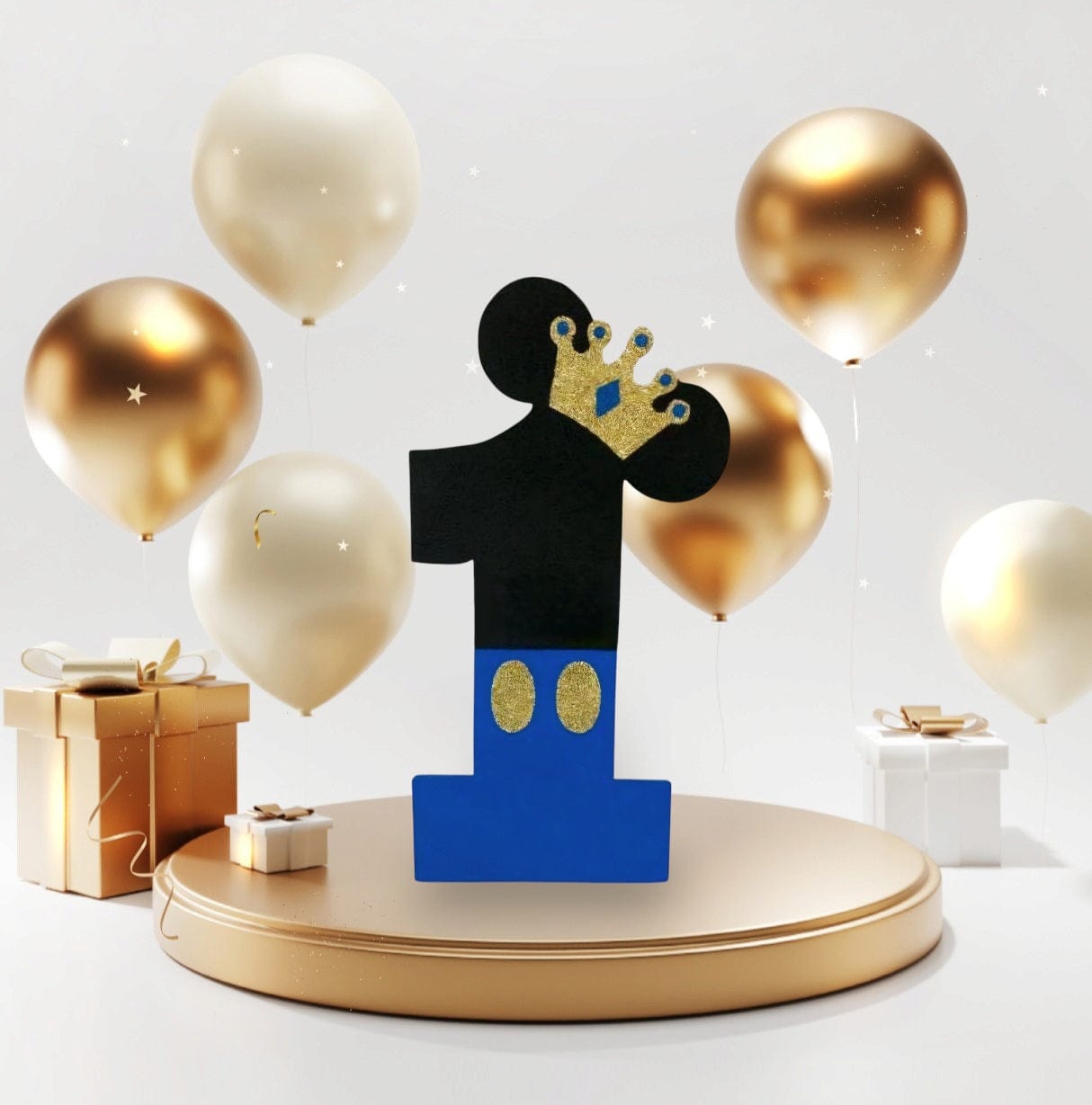 Mickey Mouse Royal Foam Centerpiece Custom Number 2 ft tall