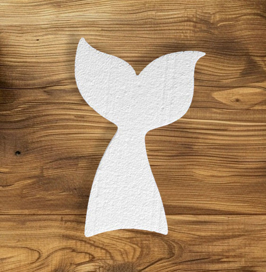 Unpainted Mermaid Tail Foam Cutout – 2FT DIY Mermaid and Birthday Party Decor