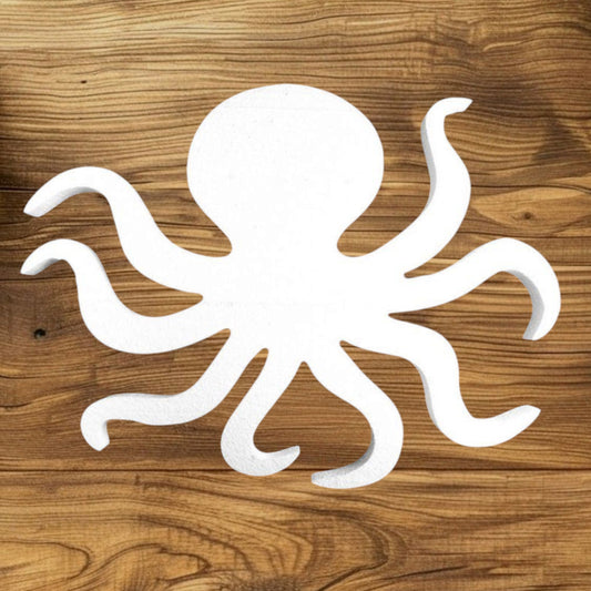 Unpainted Octopus Foam Cutout – 2FT DIY Under the Sea Party and Birthday Decor