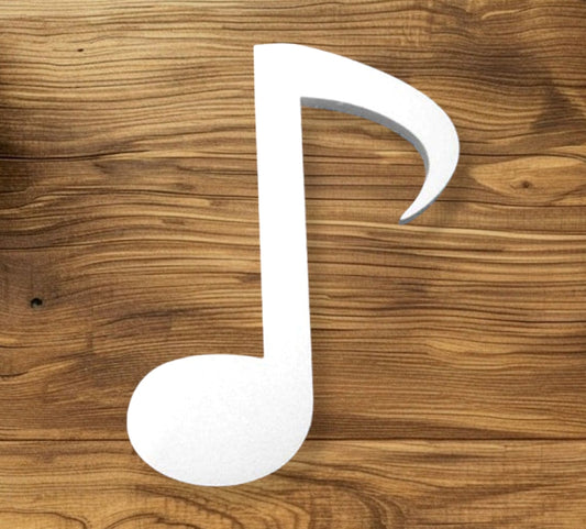 Unpainted Musical Note Foam Cutout – 2FT DIY Music Party and Event Decor