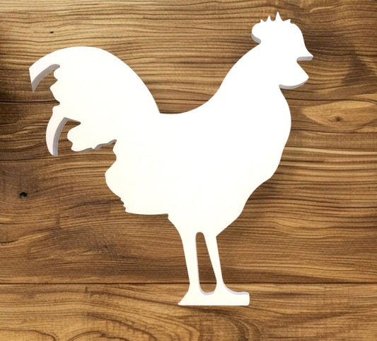 Unpainted Rooster Foam Cutout – 2FT DIY Farm Party and Birthday Decor