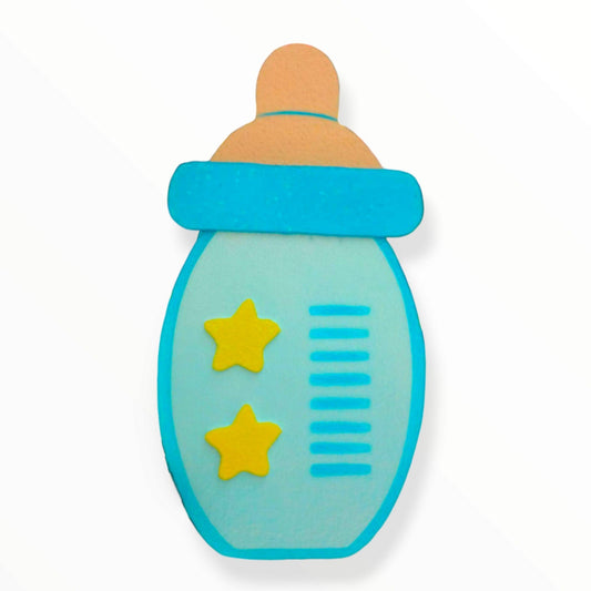 Baby Bottle Foam Cutout | Glitter Baby Shower Topper & Centerpiece