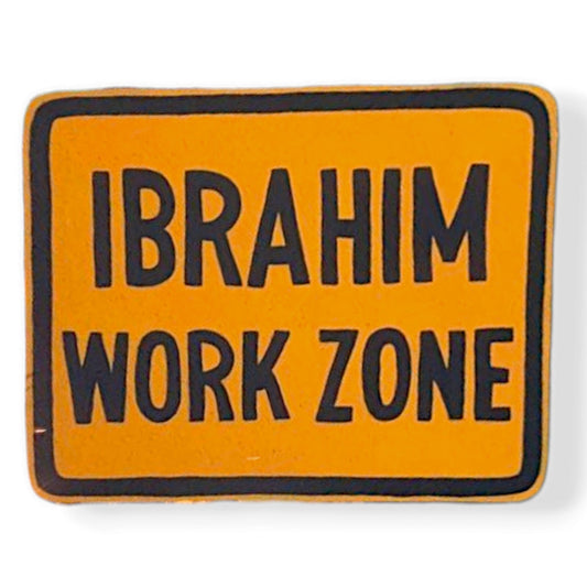 Work Zone Sign Cutout Handmade foam 2 Ft