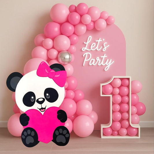 Panda Girl CUTOUT Birthday or shower party decoration 12-48 IN