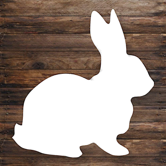 Large unpainted rabbit foam cutout ideal for Easter party and baby shower decorations.