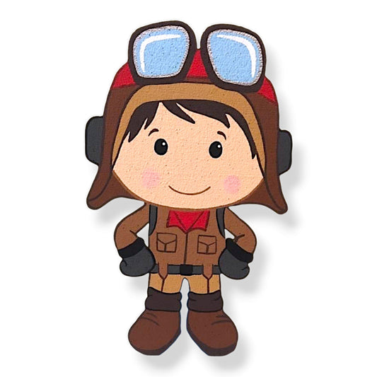 Aviator pilot birthday cutout for airplane party decor