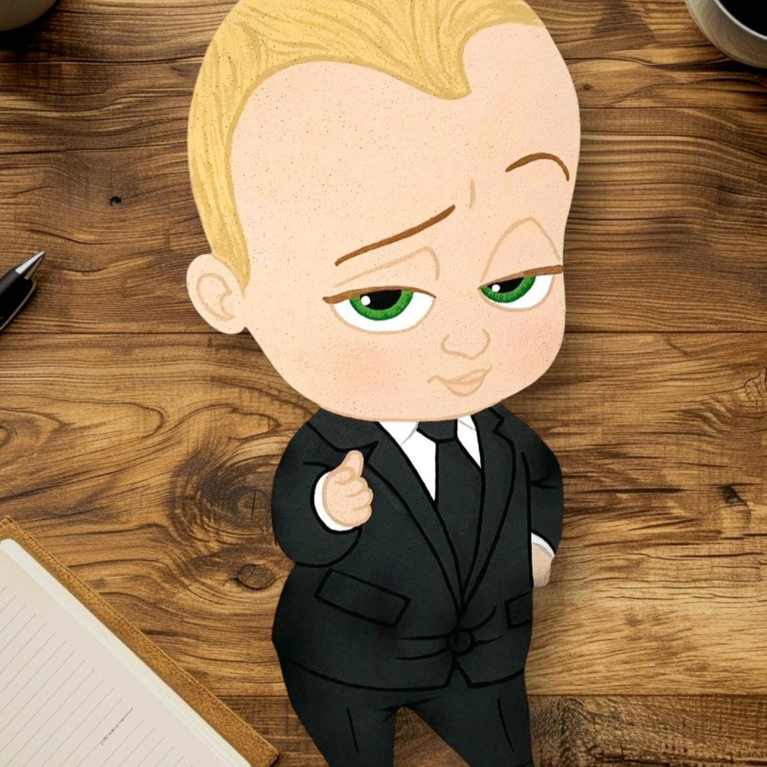 Boss Baby Cutout Centerpiece – Freestanding Foam Party Decor