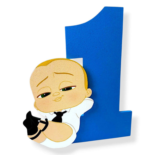 Boss Baby foam cutout centerpiece table / floor decor for birthday or baby shower party