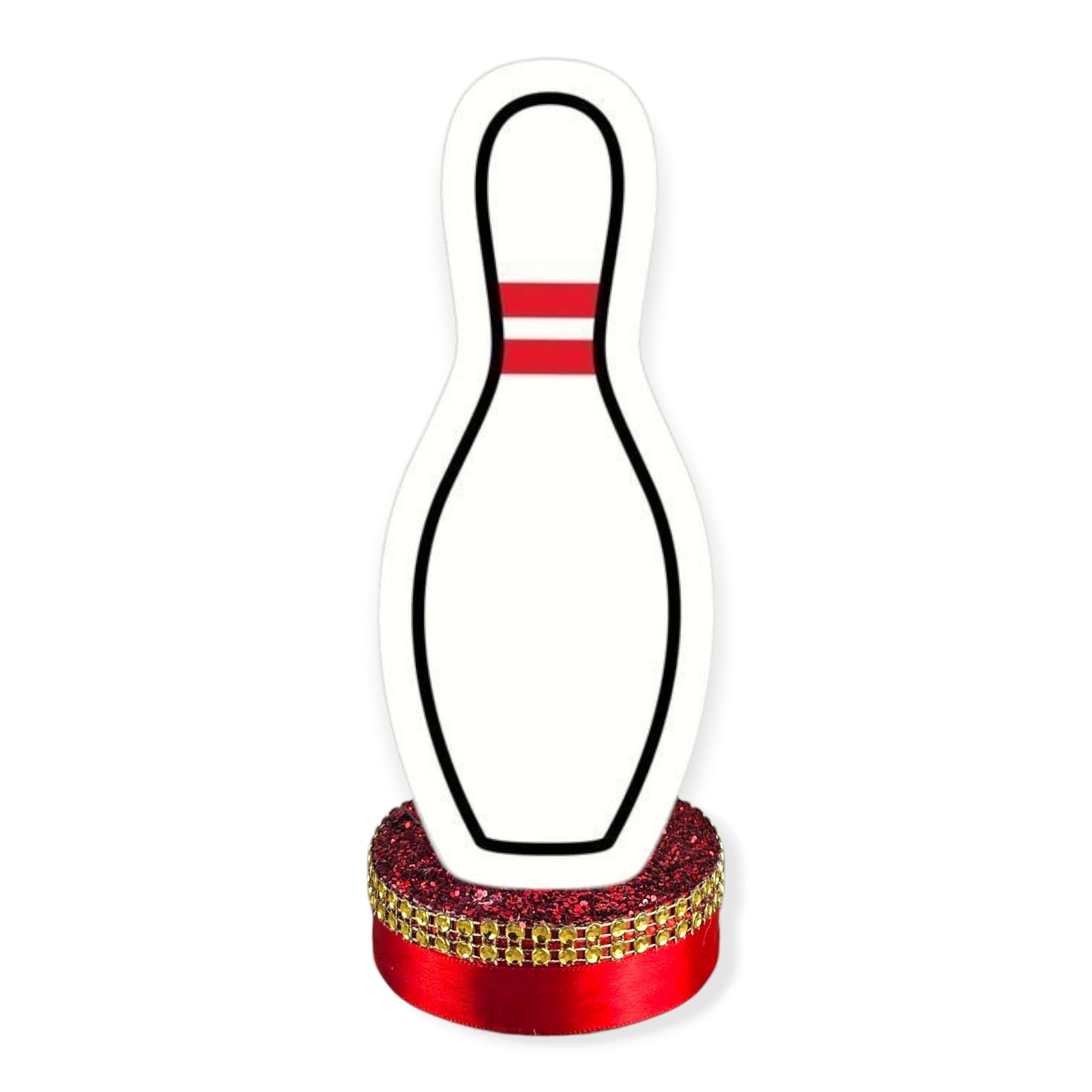 Bowling centerpiece for birthday or sports-themed party decor
