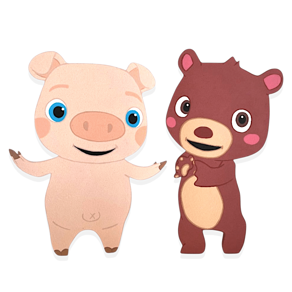 Cocomelon Boba or Pepe foam Handmade Cutout