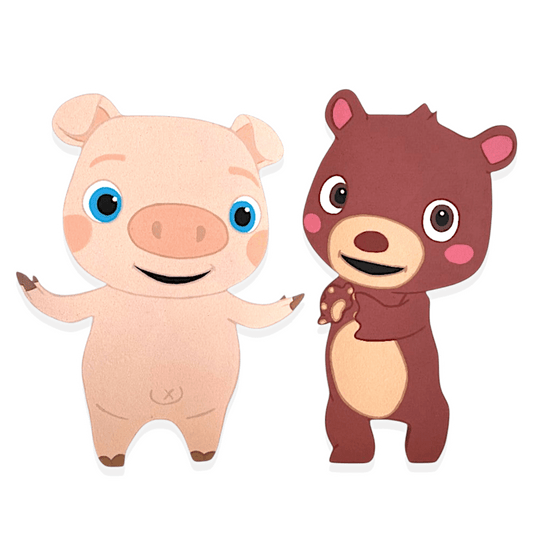 Cocomelon Boba or Pepe foam Handmade Cutout