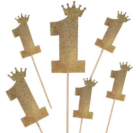 Glitter number 1 crown topper for first birthday