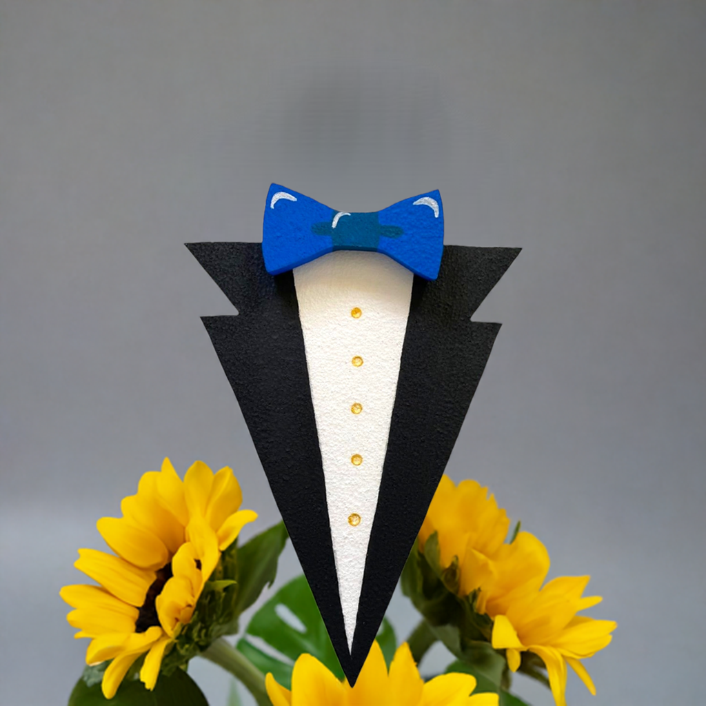 Tuxedo Foam Cutout | Handmade Cake Topper & Centerpiece Décor