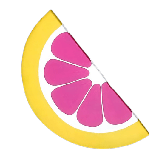 Grapefruit cutout for citrus-themed party decoration