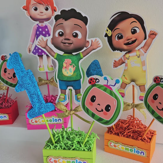 Coomelon handmade centerpieces