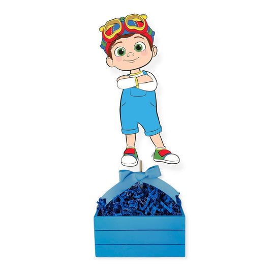 TomTom Cocomelon birthday centerpiece made of painted foam with printed image no glitter ready to display