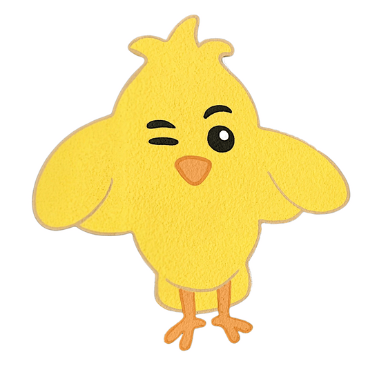 Handmade Wichi Wi foam cutout for toddler birthday party decor – colorful and fun centerpiece
